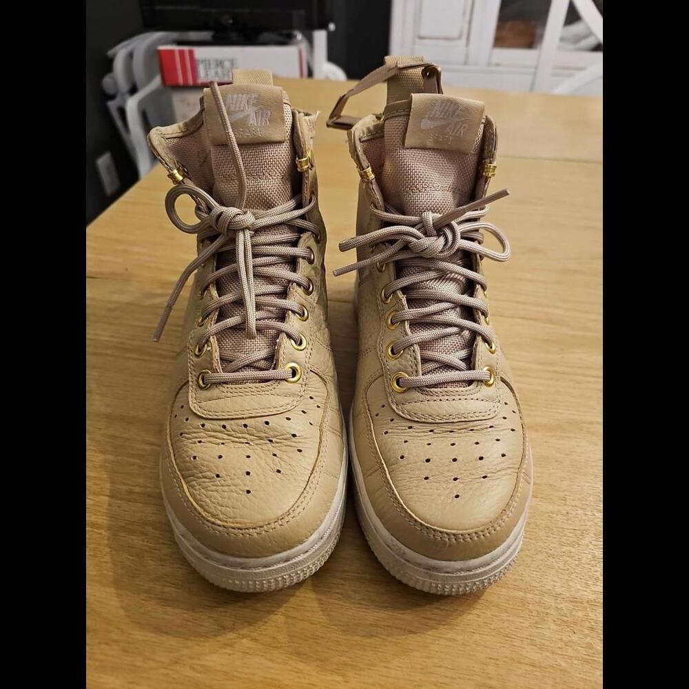 Nike SF Air Force 1 Mid Boots Shoes AA3966-200 Mushroom Women’s Sz 7 - Picture 3 of 10